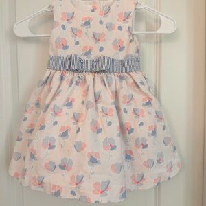Crown & Ivy Pink and Blue Floral Kids Dress